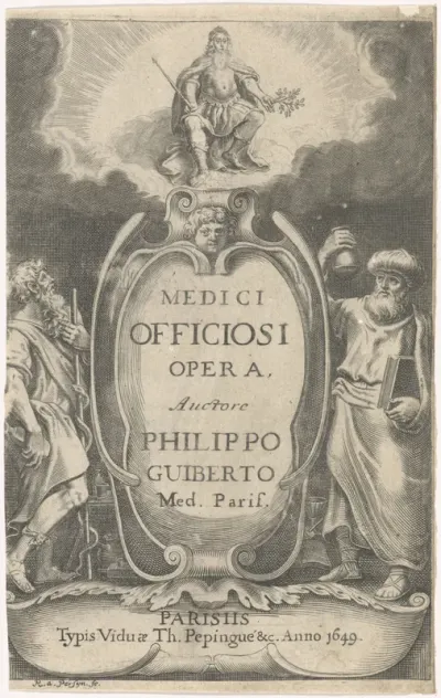 Titelpagina voor: P. Guibert, Medici officiosi opera, 1649