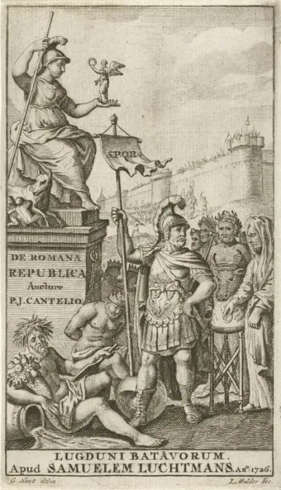 Titelpagina voor: P.J. Cantel, De Romana Republica (...), 1726