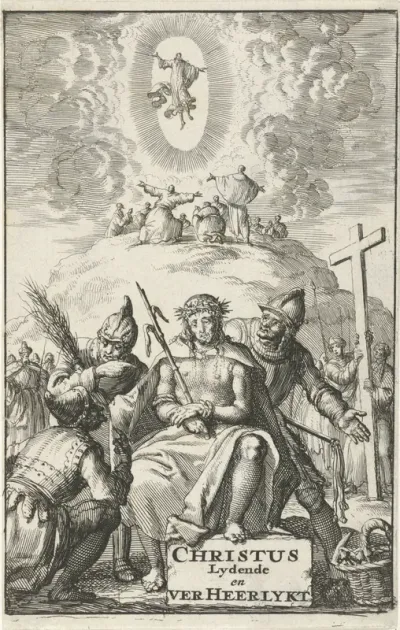Titelpagina voor: P. Langedult, Christus lydende, en verheerlykt, 1684