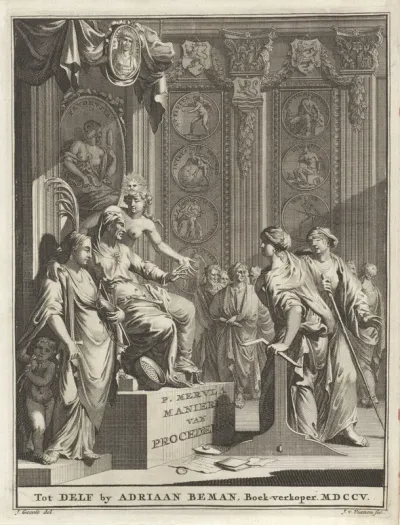 Titelpagina voor: P. Merula, Maniere van Procederen, 1705