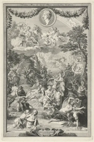 Titelpagina voor: P. Ovidius Naso, Métamorphoses, 1732