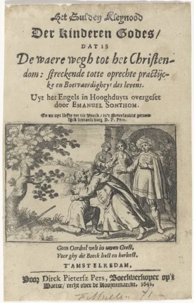 Titelpagina voor: Parsons, Robert. Het gulden kleynood der kinderen Godes, dat is De waere wegh tot het Christendom (...), 1642