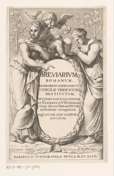 Titelpagina voor: Paus Pius V, Breviarium Romanum, 1647