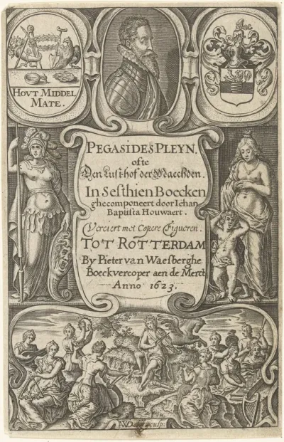 Titelpagina voor: Pegasides pleyn. ofte Den lust-hof der maechden, Rotterdam 1623