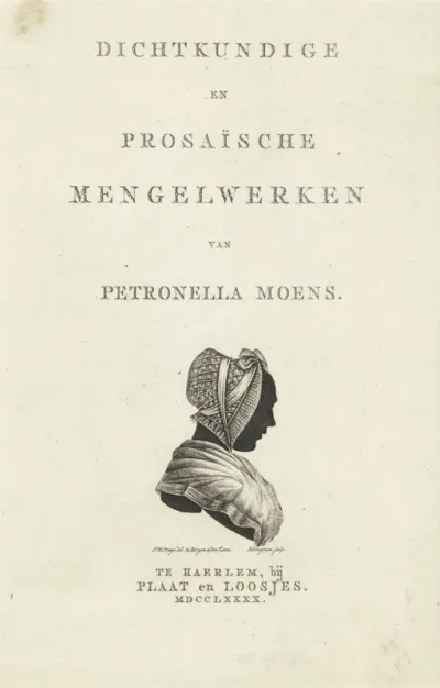 Titelpagina voor: Petronella Moens, Dichtkundige en prosaïsche mengelwerken, 1790