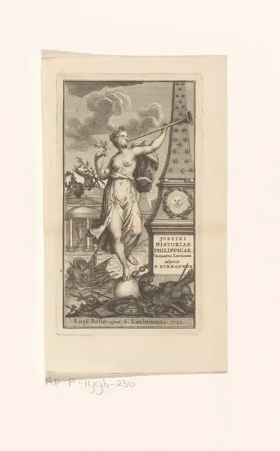 Titelpagina voor: Pieter Burman, Justini historiae philippicae, 1722