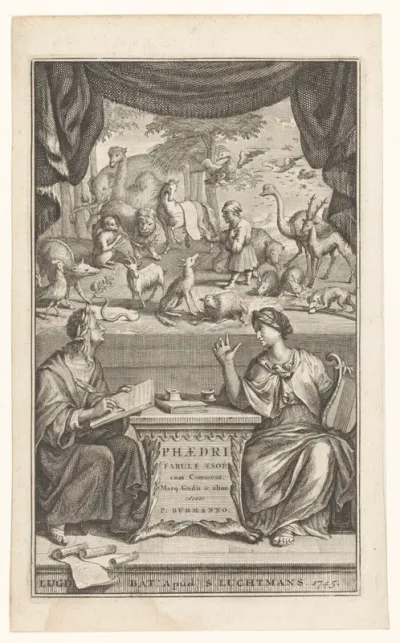 Titelpagina voor: Pieter Burman, Phaedri fabulae Aesop, 1745