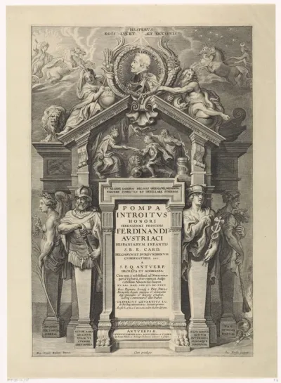 Titelpagina voor: Pompa Introitus (...) Ferdinandi Austriaci, 1642