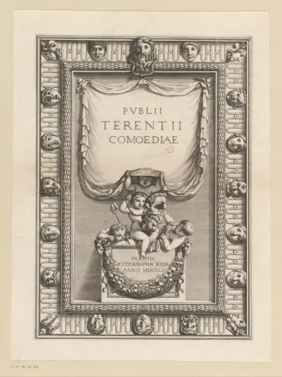Titelpagina voor: Publii Terentii Comoediae, 1642