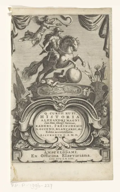 Titelpagina voor: Quintus Curtius Rufus, Historia Alexandri Magni, 1664