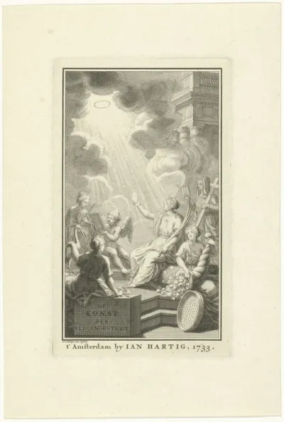Titelpagina voor: R. Allestree, De konst der vergenoegtheit, 1733