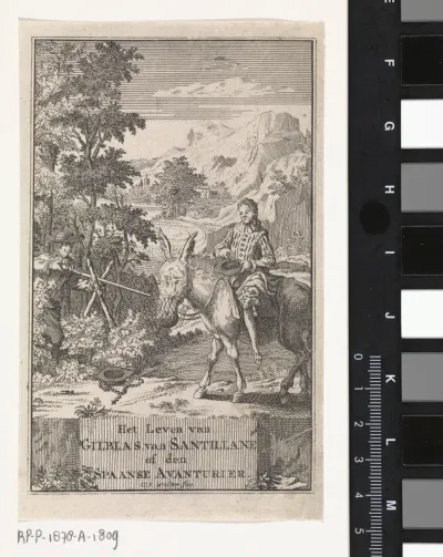 Titelpagina voor: R. Hennobo, Het leven van Gil Blas van Santillane, of De Spaanse avanturier, 1756