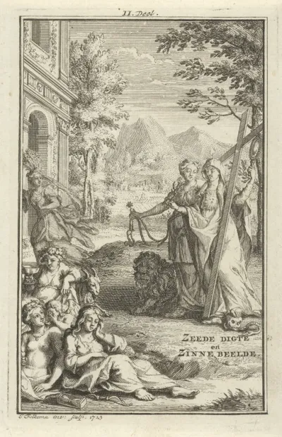 Titelpagina voor: R. van Leuve, Mengelwerken, 1723
