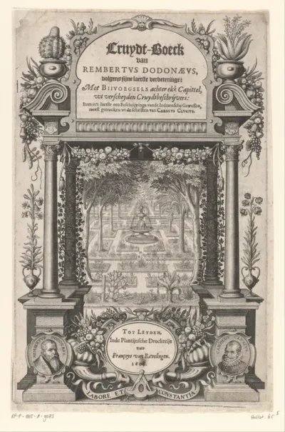 Titelpagina voor: Rembertus Dodonaeus, Cruydt-boeck, 1608
