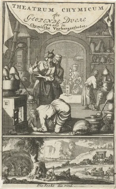 Titelpagina voor: S. Blankaart, Theatrum chimicum, ofte Geopende deure der chymische verborgentheden, 1693