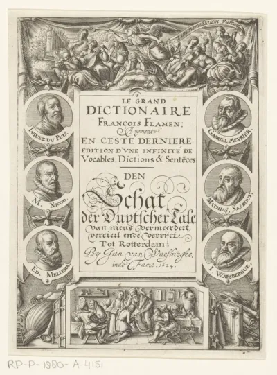 Titelpagina voor: S.n., Le grand Dictionaire François Flamen, 1624