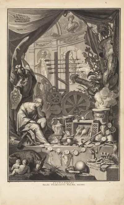Titelpagina voor: S. Pitiscus, Lexicon antiquitatum Romanarum, 1713