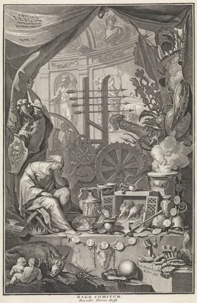 Titelpagina voor: S. Pitiscus, Lexicon antiquitatum Romanarum, 1737