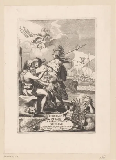 Titelpagina voor: Sallembray, Le jugement de Paris et le ravissement d'Helene, 1639