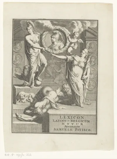 Titelpagina voor: Samuel Pitiscus, Lexicon Latino-Belgicum novum, s.a.