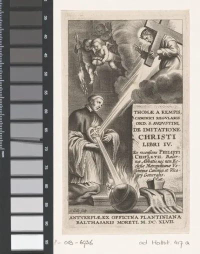 Titelpagina voor: T. a Kempis, De imitatione Christi, Antwerpen, 1647