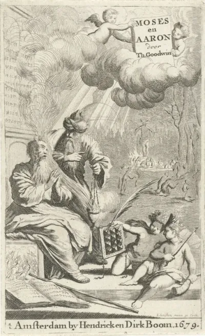 Titelpagina voor: T. Godwin, Moses en Aäron, 1679