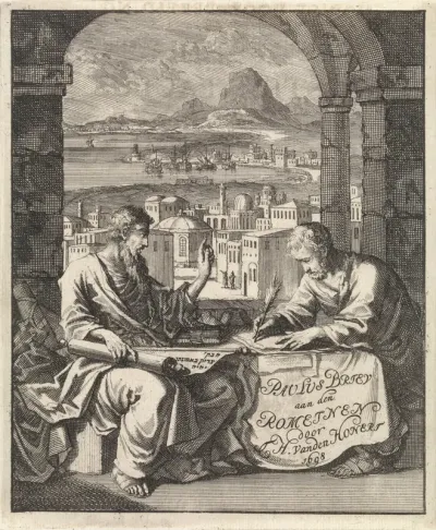 Titelpagina voor: T.H. van den Honert, Nodige voor-bereiding tot ontdekking van de regte meening, des apostels Paulus in sijnen uitmuntenden Send-briev aan den Romeinen, 1698