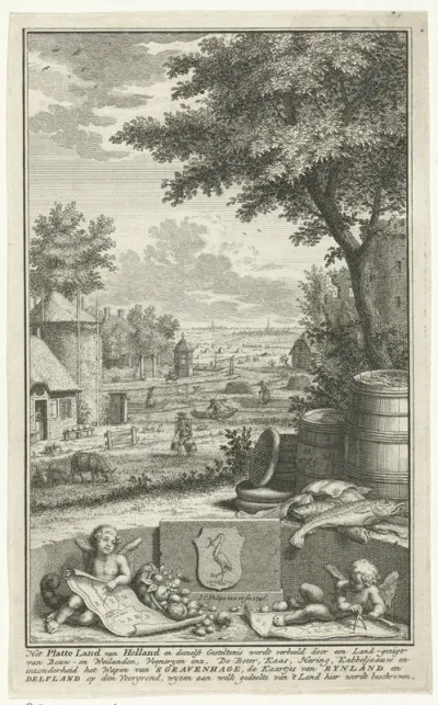 Titelpagina voor: T. Salmon, Behelzende Het Vervolg Der Beschryvinge Van Holland, 1746