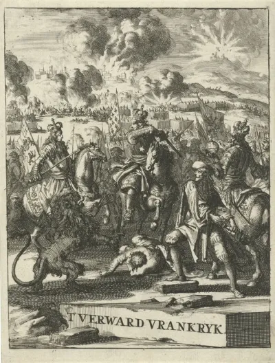 Titelpagina voor: 't Verward Vrankryk in haar eigene strikken, 1690