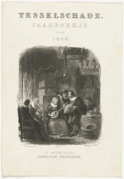 Titelpagina voor: Tesselschade. Jaarboekje voor 1838.