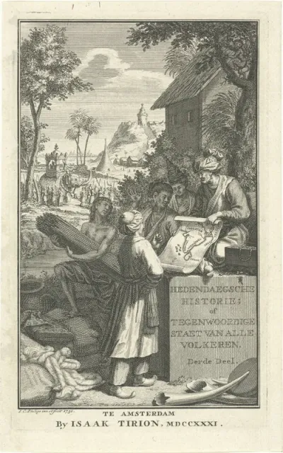 Titelpagina voor: Thomas Salmon, Hedendaagsche historie, of Tegenwoordige staat van alle volkeren, 1731
