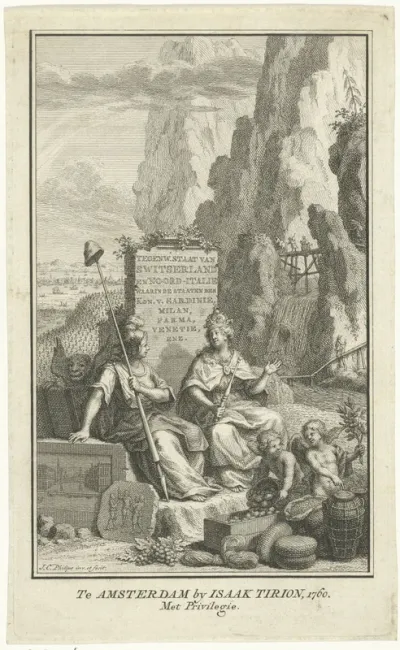 Titelpagina voor: Thomas Salmon, Hedendaagsche historie of Tegenwoordige staat van Switzerland en Italie,1760