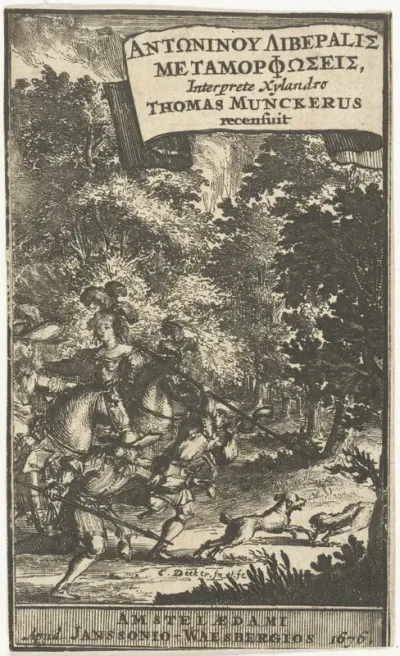 Titelpagina voor: Transformationum congeries, Amsterdam 1676