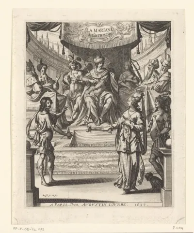 Titelpagina voor: Tristan l'Hermite, La Mariane, 1637