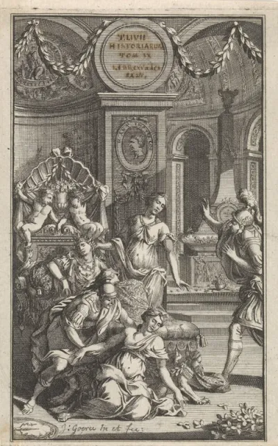 Titelpagina voor Tulius Livius, Historiarum quod exstat. Tombe IX, 1710