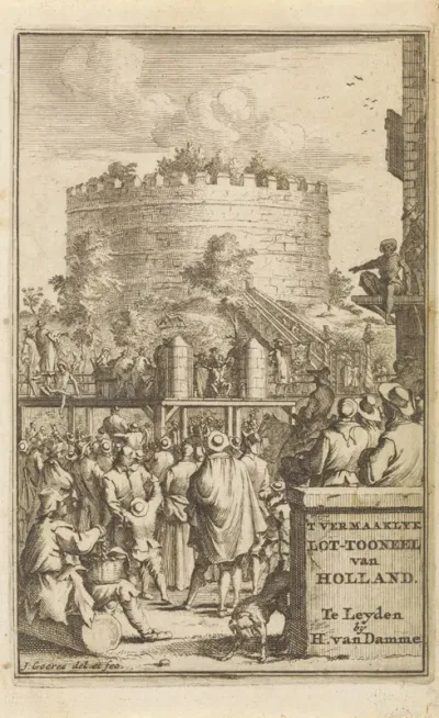 Titelpagina voor 'tVermakelijk lottooneel van Holland, 1705
