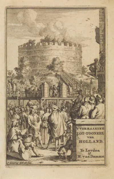 Titelpagina voor 'tVermakelijk lottooneel van Holland, 1707