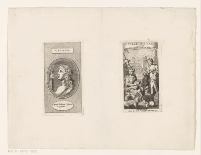 Titelpagina voor: Vergilius en Nicolaas Heinsius, P. Virgilius Maro accurante Nic Heinsis Dan. fil., 1717
