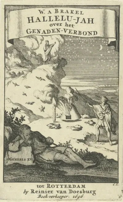 Titelpagina voor: W. à Brakel, Hallelu-jah, ofte Lof des Heeren, over het genaden-verbondt, ende des selfs bedieninge in het Oude en N. Testament, 1696