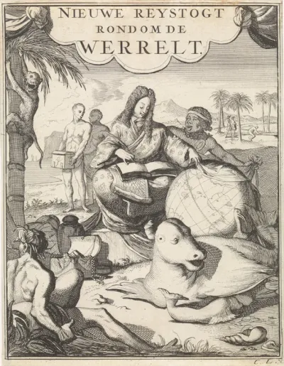 Titelpagina voor: W. Dampier, Nieuwe reystogt rondom de werreld, 1698
