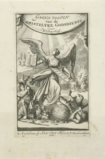 Titelpagina voor: W. Deurhoff, Grond-vesten van de christelyke godsdienst, 1690