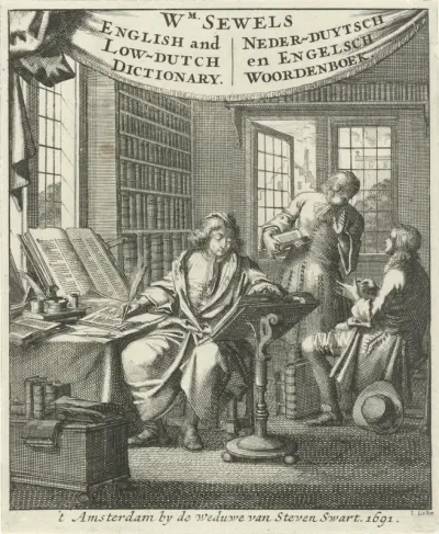 Titelpagina voor: W. Séwel, A new dictionary English and Dutch (...). Nieuw woordenboek der Engelsche en Nederduytsche taale, 1691