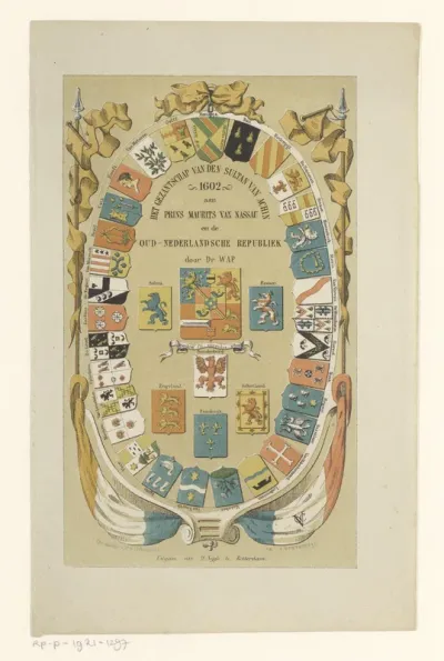 Titelpagina voor: Wap, Dr. Het Gezantschap van den Sultan van Achin 1602 aan Prins Maurits van Nassau en de Oud-Nederlandsche Republiek, 1862