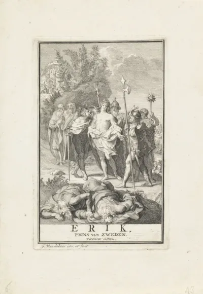 Titelpagina voor: Wetstein, George. Erik, prins van Zweden. Treur-spel, 1722