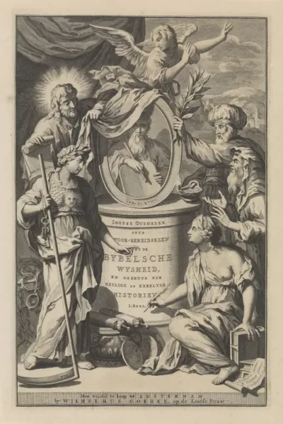 Titelpagina voor Wilhelmus Goeree, Voor-bereidselen tot de bybelsche wysheid, en gebruik der heilige en kerklijke historien, 1690