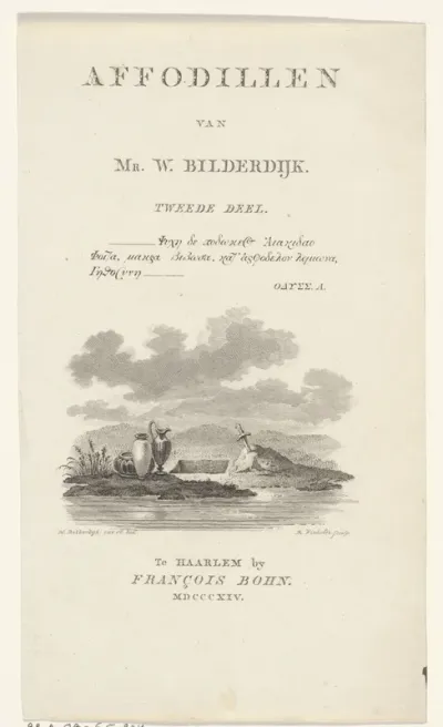 Titelpagina voor: Willem Bilderdijk, 'Affodillen', 1814