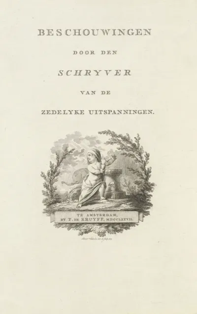 Titelpagina voor: Willem Hendrik Sels 'Beschouwingen', 1777