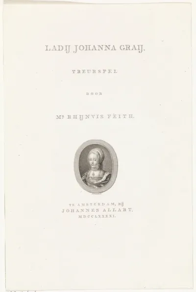 Titelpagina vor: Rhijnvis Feith, Ladij Johanna Graij, 1791