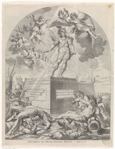 Titelprent met Ferdinand van Oostenrijk als Mars