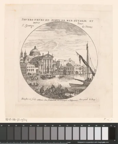Titelprent met gezicht op de San Giorgio Maggiore